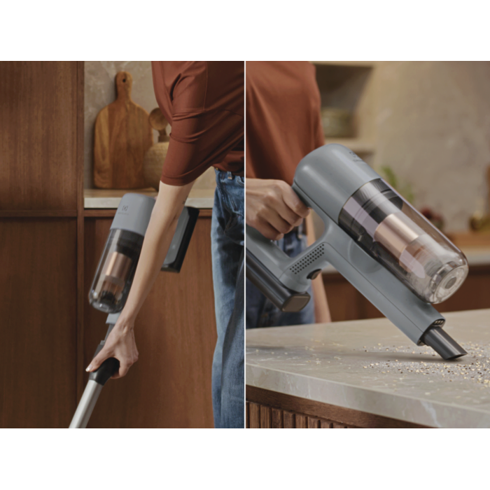 Quick release lets you switch from stick to hand unit in seconds 