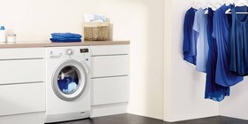 Çamaşır odasında bir Electrolux DualCare